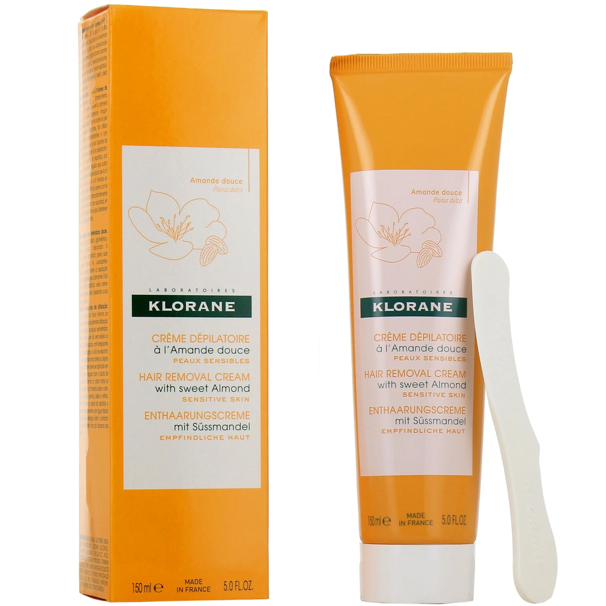 Klorane Crème Dépilatoire à l'Amande Douce Jambes – 150 ml