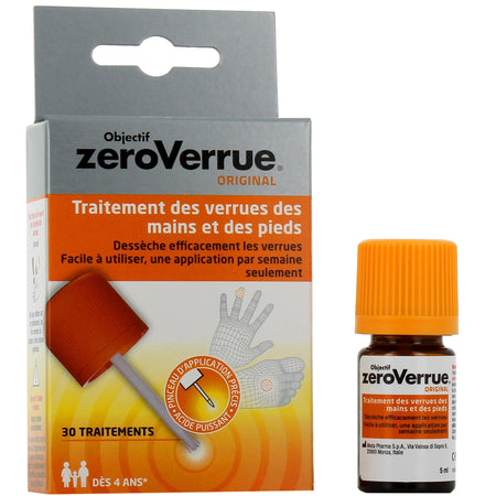 Objectif Zéro Verrue Original – Flacon 5 ml + Pince
