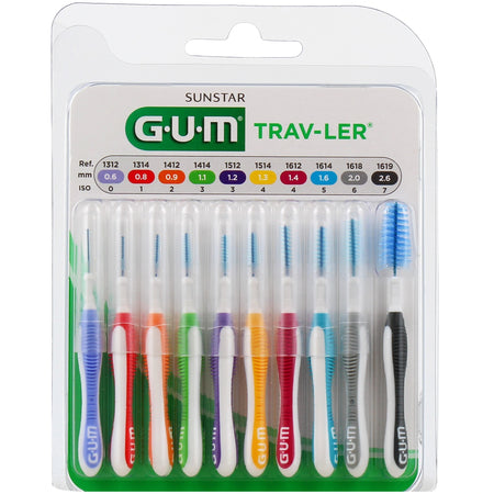 GUM Trav-ler Multipack 1699 Brossettes Interdentaires Assorties