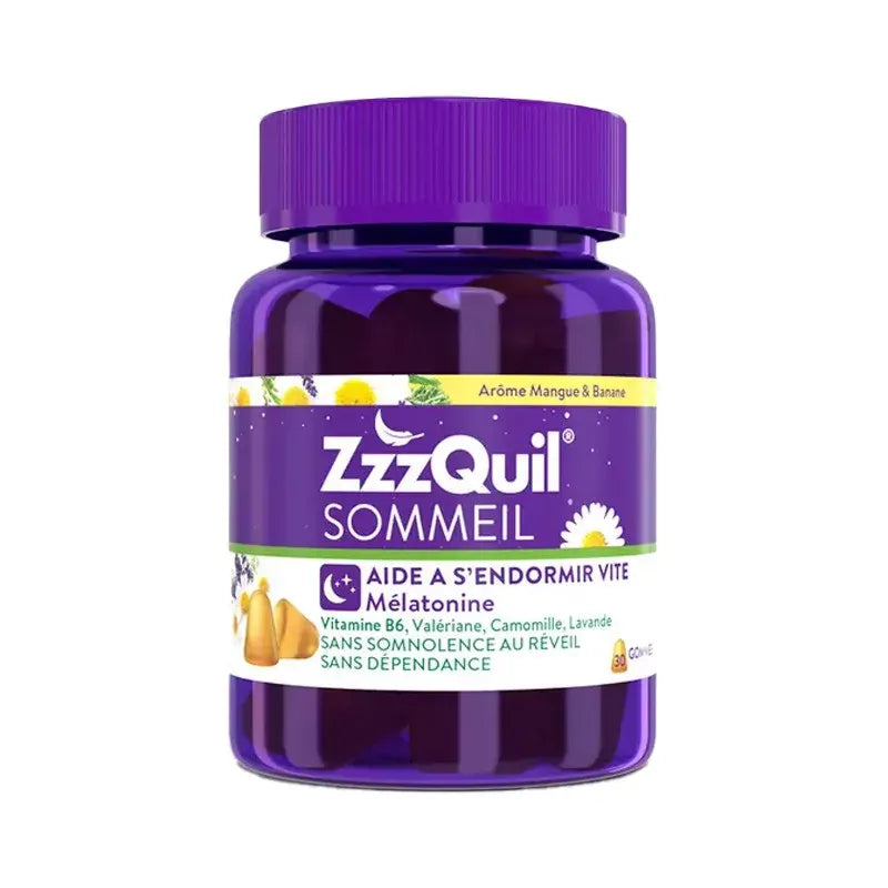 ZzzQuil Sommeil Mangue Banane Gommes x60